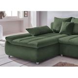 INOSIGN Ecksofa "Imola elegant und bequem, aktuelle Steppung im Sitz, L-Form", wahlweise mit Bettfunktion, OTTOs Choice
