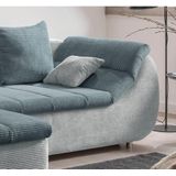 INOSIGN Ecksofa "Imola elegant und bequem, aktuelle Steppung im Sitz, L-Form", wahlweise mit Bettfunktion