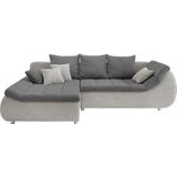 INOSIGN Ecksofa Imola elegant und bequem, aktuelle Steppung im Sitz, L-Form, wahlweise mit Bettfunktion