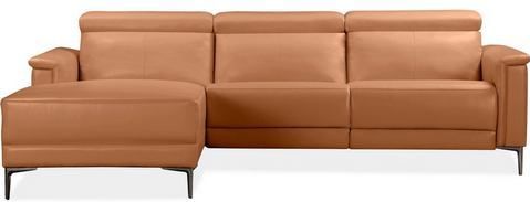 Places of Style Ecksofa Lund, L-Form, 261cm, man. o. elektr. Relaxfunktion (mit USB-A), und Kopfteilverstellung