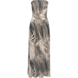 LASCANA Maxikleid mit Alloverdruck und Taschen, Bandeau-Kleid, Sommerkleid, schulterfrei
