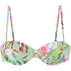 s.Oliver Bikinitop  mintgroen / donkergroen / zalm roze / offwhite