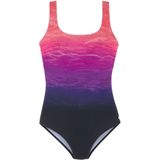 LASCANA - Badpak - Sportief-Elegante Look - Zwart - 80% Polyamide