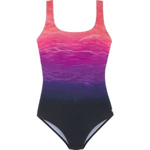 LASCANA - Badpak - Sportief-Elegante Look - Zwart - 80% Polyamide