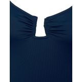 Beenlijn - Badpak - Nachtblauw - Zonder Beugels - Verwijderbare Softcups