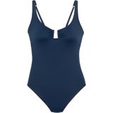 Beenlijn - Badpak - Nachtblauw - Zonder Beugels - Verwijderbare Softcups