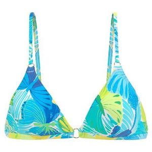 Look - Triangelbikini - Blauw/Groen - Zonder Beugels - Verwijderbare Softcups