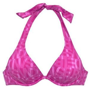 Look - Gedessineerd - Beugelbikini - Fuchsia - Recycling-polyamide