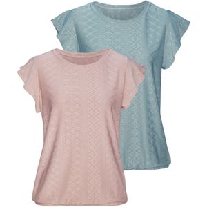 VIVANCE Shirt  aqua / poederroze