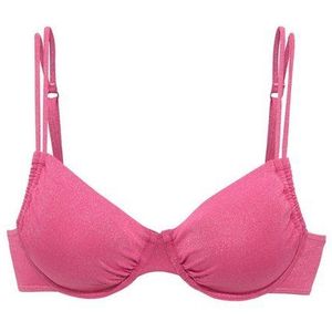 LASCANA - Bikinitop - Pink - Demi Cup - Balconette - Met Beugel