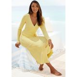 LASCANA Strickkleid, Loungekleid zum wickeln mit Taillengürtel, Loungewear