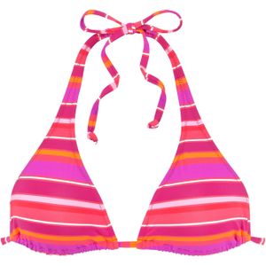 Look - Gestreept - Bikinitopje - Pink Gedessineerd - Recycling-Polyamide