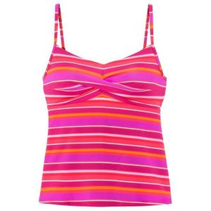 Look - Gestreept - Bikinitop - Pink - Recycling-polyamide