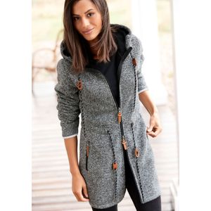 LASCANA Fleecejacke, mit Kapuze, mit Kapuze