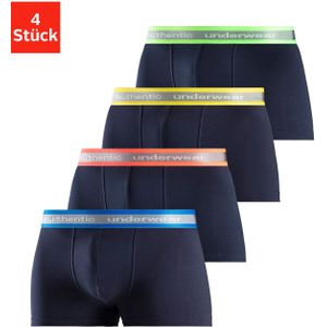 AUTHENTIC LE JOGGER Boxer »Boxershorts für Herren«, (Packung, 4 St., 4er-Pack), angenehm weiches Neon-Bündchen