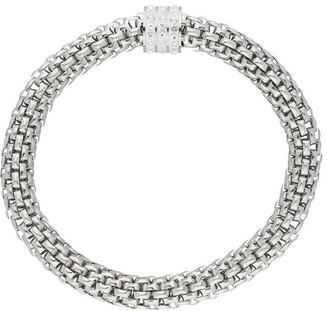 Firetti Armband »Schmuck Geschenk Armschmuck Armkette Meshkette mit Rondell«, mit Kristallstein