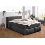 Guido Maria Kretschmer Home&Living Boxspringbett "Chelles", inkl. Topper, in XXL- Überlänge 220 cm, Unterbox mit feine Wölbung