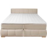 Guido Maria Kretschmer Home&Living Boxspringbett "Chelles", inkl. Topper, in XXL- Überlänge 220 cm, Unterbox mit feine Wölbung