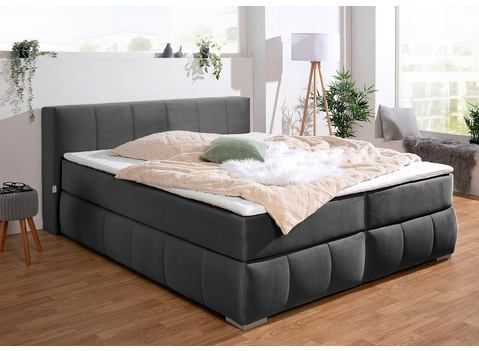 Guido Maria Kretschmer Home&Living Boxspringbett "Chelles", inkl. Topper, in XXL- Überlänge 220 cm, Unterbox mit feine Wölbung