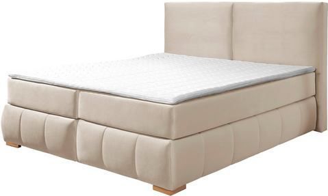 Guido Maria Kretschmer Home&Living Boxspringbett "Wehma", inkl. Topper in 3 verschiedenen Matratzen, auch in Samtstoff