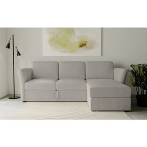 Home affaire Ecksofa »Lavars, L-Form, Schlafsofa«, mit Bettfunktion und Stauraum, in zwei verschiedenen Bezugsqualitäten