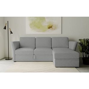 Home affaire Ecksofa »Lavars, L-Form, Schlafsofa«, mit Bettfunktion und Stauraum, in zwei verschiedenen Bezugsqualitäten
