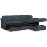 Home affaire Ecksofa "Lavars, L-Form, Schlafsofa", mit Bettfunktion und Stauraum, in zwei verschiedenen Bezugsqualitäten