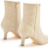 LASCANA Stiefelette, High-Heel Ankle Stiefel in Denim-Optik VEGAN