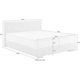 INOSIGN Boxbett Thor mit Bettkasten, inkl. Matratze, Topper und Zierkissen, in verschiedenen Härtegraden verfügbar