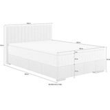 INOSIGN Boxbett Thor mit Bettkasten, inkl. Matratze, Topper und Zierkissen, in verschiedenen Härtegraden verfügbar