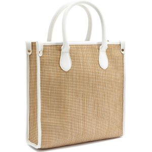Vivance Shopper "Strandtasche", Schultertasche, Korbtasche, Tragetasche, Bast-Optik VEGAN