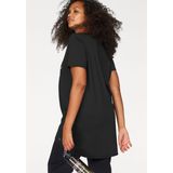 Venice Beach Longshirt, Langarm, lockere Passform, mit Logodruck, herzförmiger Ausschnitt