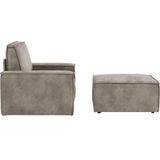 Home affaire Sessel "SHERWOOD", Loveseat und Hocker im Set, passend zur Polster-Serie SHERWOOD