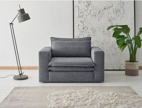 Places of Style Loveseat »PIAGGE«, Hochwertiger Cord, trendiger Loveseat