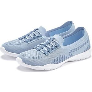 LASCANA Sneaker Slipper, Halbschuh, zum Reinschlüpfen, leichtes Meshmaterial VEGAN