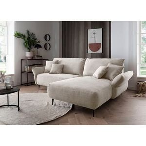 INOSIGN Ecksofa »Amarena L-Form«, inklusive Armlehnenverstellfunktion, 4x Zierkissen gratis