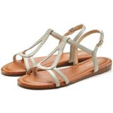 Vivance Sandale »Sommerschuh«, Sandalette, Sommerschuh mit raffinierten Riemchen VEGAN