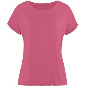 Vivance - Shirt - Bessenrood - Van Zachte Viscose-Stretch - Korte Mouwen