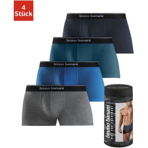 Bruno Banani - Boxershort - Blauw-petrol / Marine / Koningsblauw / Grijs gemêleerd - 4 Stuks