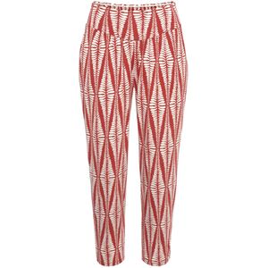 Sportbroeken - Terracotta/Crème - All-over Print - Met Steekzakken