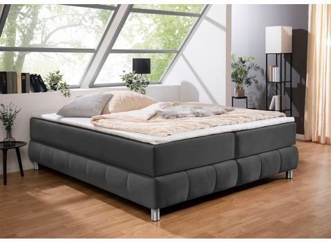andas Boxspringbett "Salo", Ohne Kopfteil, inkl. Topper, auch in Überlänge 220 cm