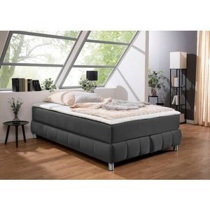 andas Boxspringbett "Salo", Ohne Kopfteil, inkl. Topper, auch in Überlänge 220 cm