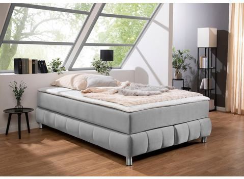 andas Boxspringbett "Salo", Ohne Kopfteil, inkl. Topper, auch in Überlänge 220 cm