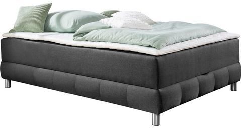 INOSIGN Boxspringbett "Vaasa", für Dachschrägen geeignet, inkl. Bettkasten und Topper