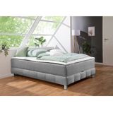 INOSIGN Boxspringbett "Vaasa", für Dachschrägen geeignet, inkl. Bettkasten und Topper