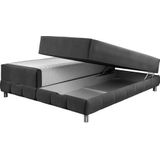 INOSIGN Boxspringbett "Vaasa", für Dachschrägen geeignet, inkl. Bettkasten und Topper
