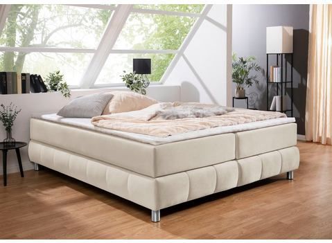 andas Boxspringbett "Salo", Ohne Kopfteil, inkl. Topper, auch in Überlänge 220 cm
