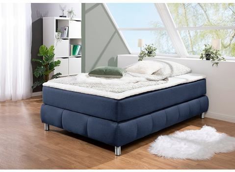 andas Boxspringbett "Salo", Ohne Kopfteil, inkl. Topper, auch in Überlänge 220 cm