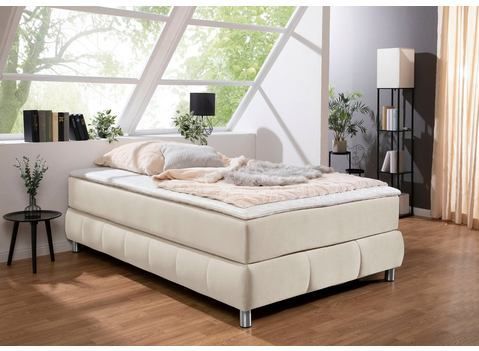 andas Boxspringbett "Salo", Ohne Kopfteil, inkl. Topper, auch in Überlänge 220 cm