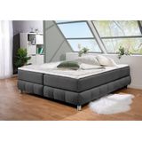 andas Boxspringbett "Salo", Ohne Kopfteil, inkl. Topper, auch in Überlänge 220 cm